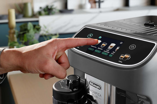 De'Longhi Magnifica Plus Automatische Espressomaschine 1450W Druck 15bar mit Mahlwerk Schwarz