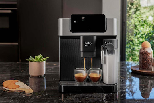 Beko Automatische Espressomaschine 1350W Druck 19bar mit Mahlwerk Schwarz CEG7304X