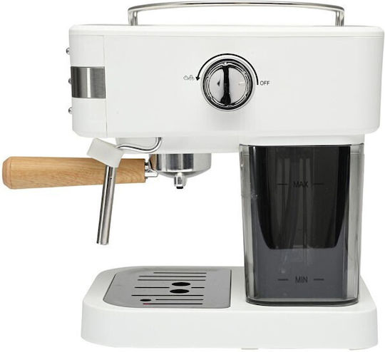 Estia Οak Automatic Espresso Machine 950W Pressure 15bar White