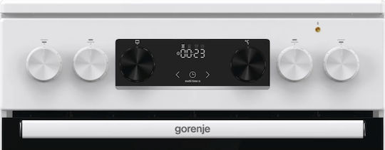 Gorenje Κουζίνα 70lt με Κεραμικές Εστίες Π50εκ. Λευκή