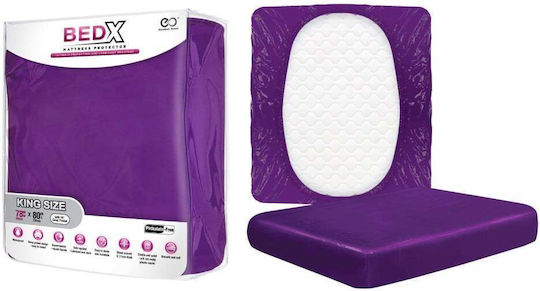 Bed X Mattress Protector King Size Purple