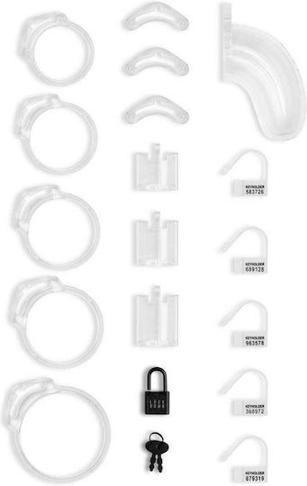 Κλουβί Πέους Λουκέτο Lockdown Chastity Cage Clear Medium