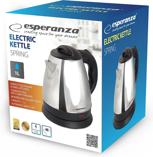 Esperanza Fierbător 1.8lt 2200W Gri