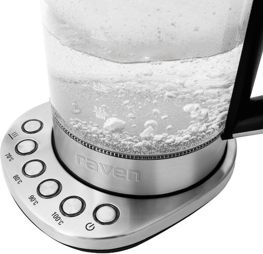 Raven Raven Fierbător 1.5lt 2200W Argintiu