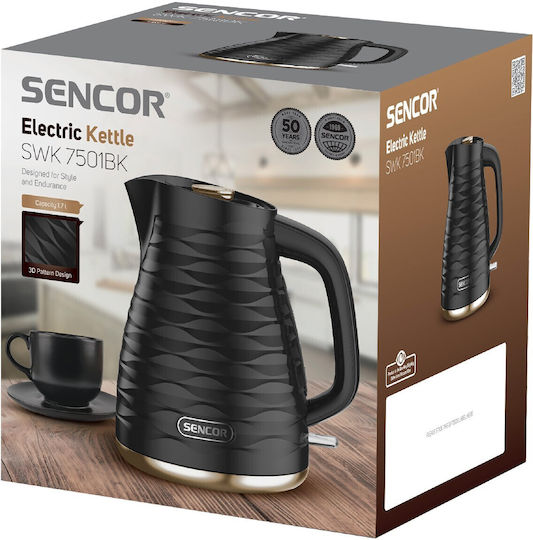 Sencor Βραστήρας 1.7lt 2200W Μαύρος