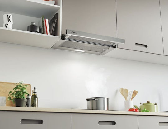 Candy CBT 625/2X Schiebbarer Dunstabzug 60cm Inox