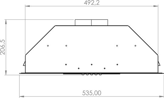 Silifo SF6615 Μηχανισμός Απορρόφησης 53.5cm Inox