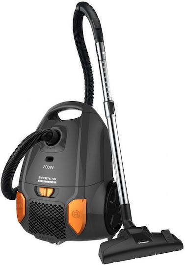 Heinner HVC-MGRY1400 Vacuum Cleaner 700W Bagged 3lt Silver