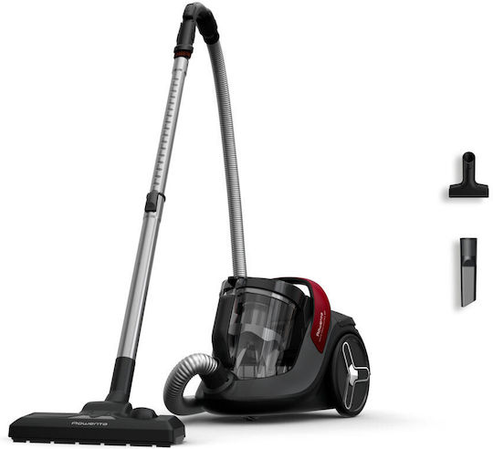 Rowenta Force Cyclonic Max Staubsauger 750W mit Beutelkasten 2,5l Schwarze