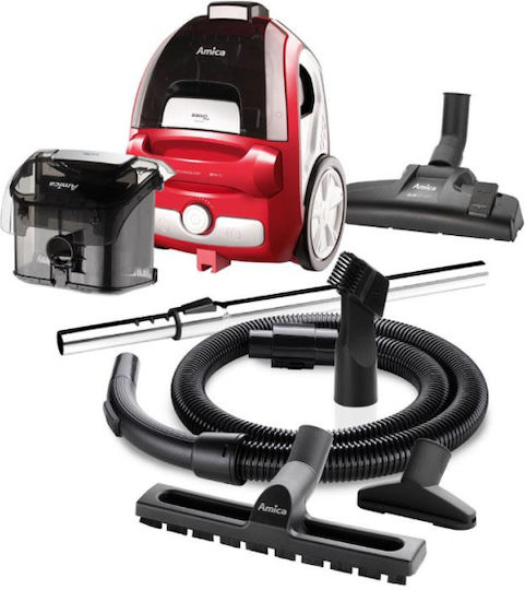 Amica Bagio VM3044 Прахосмукачка 900W С контейнер 1.5лт Червен