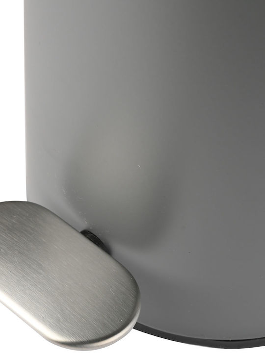 Estia Metallic Bathroom Basket Soft Close 5lt Gray