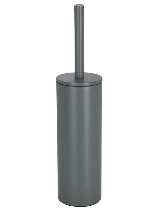 Dimitracas Akira 61-05392001S2T Metallic Toilet Brush and Basket Set Soft Close 5lt Gray