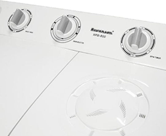 Ravanson Φορητό Πλυντήριο σε Λευκό Χρώμα XPB-800