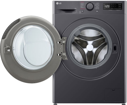 LG Mașină de Spălat Rufe 10kg cu Tehnologie cu Abur 1400 Rotiri TurboWash Gri F4R5010TSMB