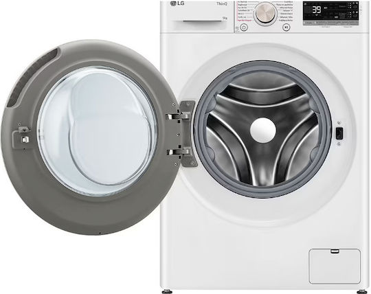 LG Mașină de Spălat Rufe 9kg cu Tehnologie cu Abur 1400 Rotiri AI DD F4R7509TSWG