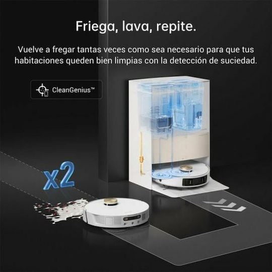 Dreame L20 Ultra Прахосмукачка Робот с Лазерно Картографиране и Всмукателна Мощност 7000Pa Бяла