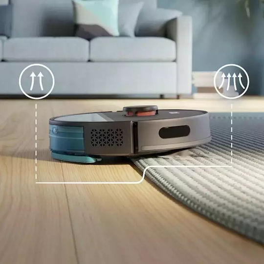 Philips HomeRun 3000 Series Aqua Прахосмукачка Робот с Лазерно Картографиране и Всмукателна Мощност 4000Pa Черна