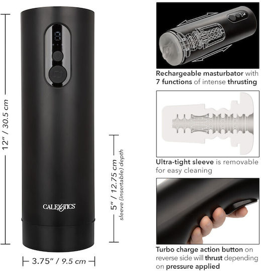 Calexotics Bionic Thrusting Masturbator Black