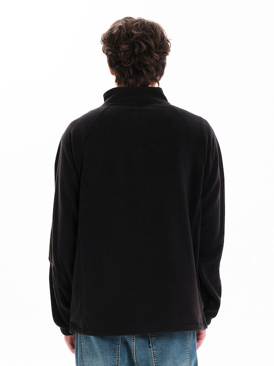 Men's Fleece Cardigan Black
