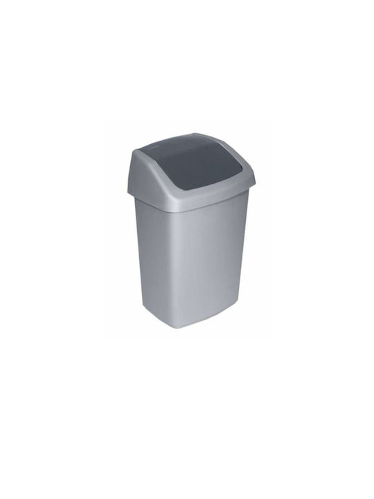 Curver Plastic Silver Waste Bin 10lt