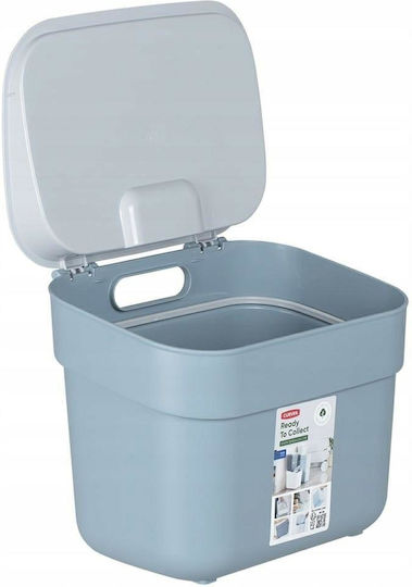 Keter Plastic Waste Bin Grey-Blue 5L