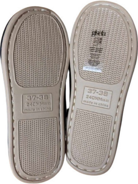 Winter Women's Slippers with Fur Burgundy