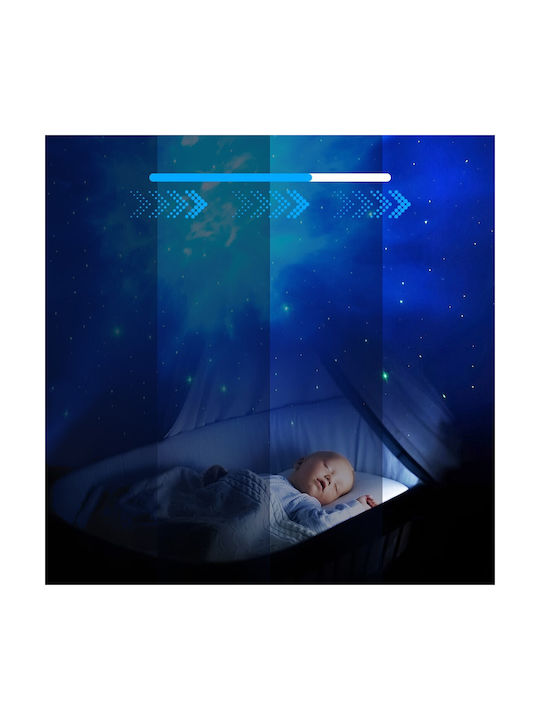 Extralink Led Rotating Kids Projector Lamp Astrolite with Design Projection Multicolour 22.8x12x10.5εκ.