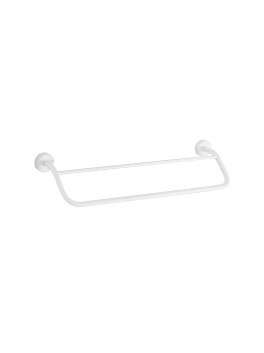 Kapitan Ράγα Μπάνιου Μονή Επιτοίχια με Βίδες ​40x40cm Inox Λευκή