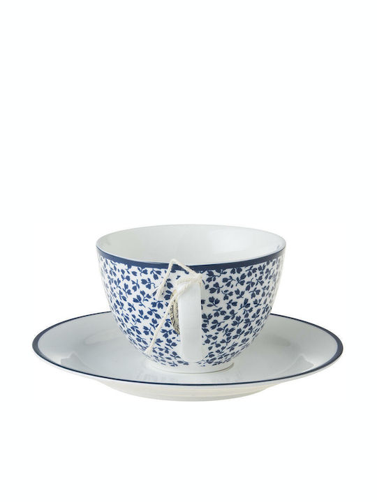 Laura Ashley Blueprint Tasse Cappuccino aus Porzellan Floris 220ml