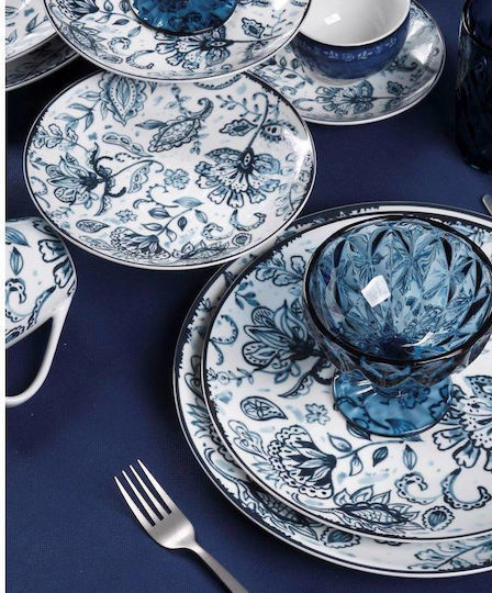 Cryspo Trio Mediterraneo Set of Cups Coffee Porcelain Blue 100ml 6pcs