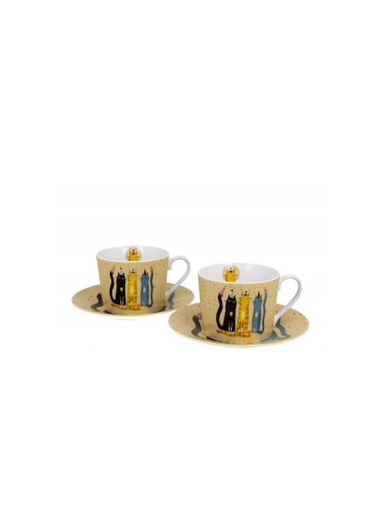 Duo Set of Cups Coffee Porcelain White 230ml 2pcs