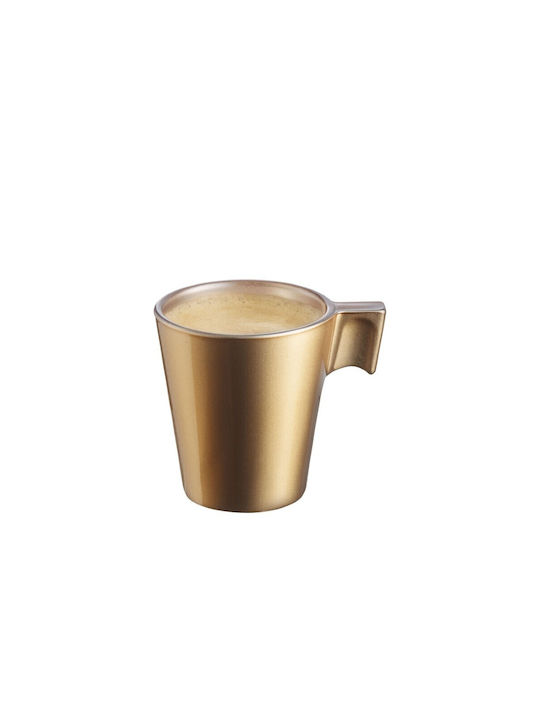 Luminarc Flashy Φλιτζάνι Espresso από Πορσελάνη Χρυσό 80ml