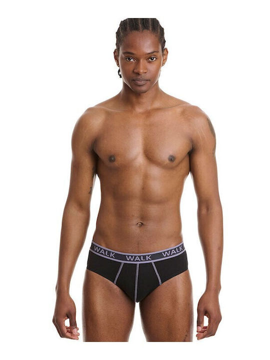 Walk Men's Briefs 2Pack Black