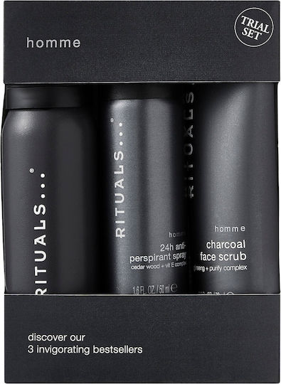 Rituals Homme Trial Skin Care Set for Body Cleaning