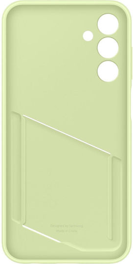 Samsung Card Slot Back Cover Silicone with Card Slot Lime (Samsung Galaxy A15)