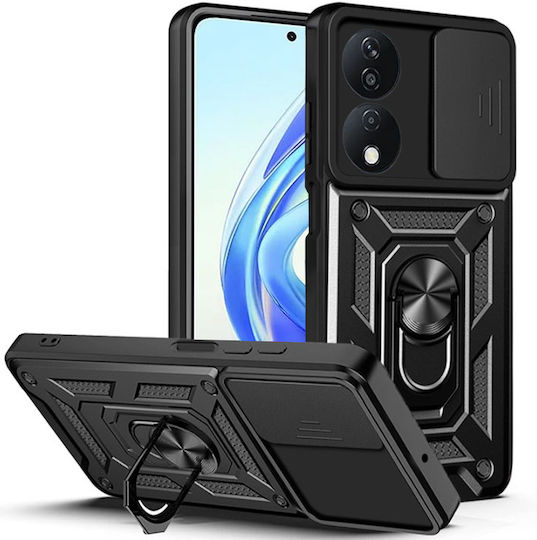 Techsuit Camshield Back Cover Πλαστικό / Σιλικόνης Μαύρο (Honor X7b - Honor)