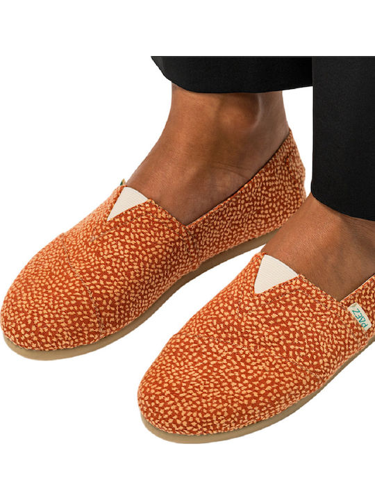 Damen Espadrilles in Orange Farbe