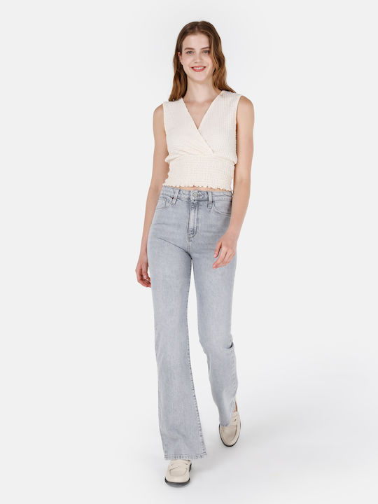 Γυναικείο Jean Παντελόνι σε Κανονική Εφαρμογή Denim