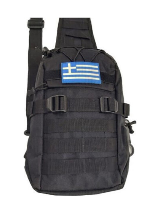 Herren Schulter / Crossbody Tasche Schwarz