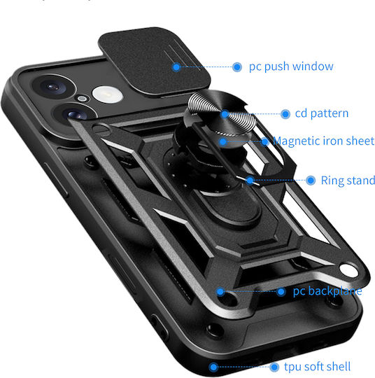 Techsuit Camshield Back Cover Πράσινο (iPhone 16)