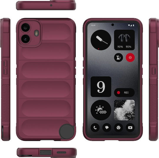 Techsuit Magic Back Cover Burgundy (Nothing CMF Phone 1)