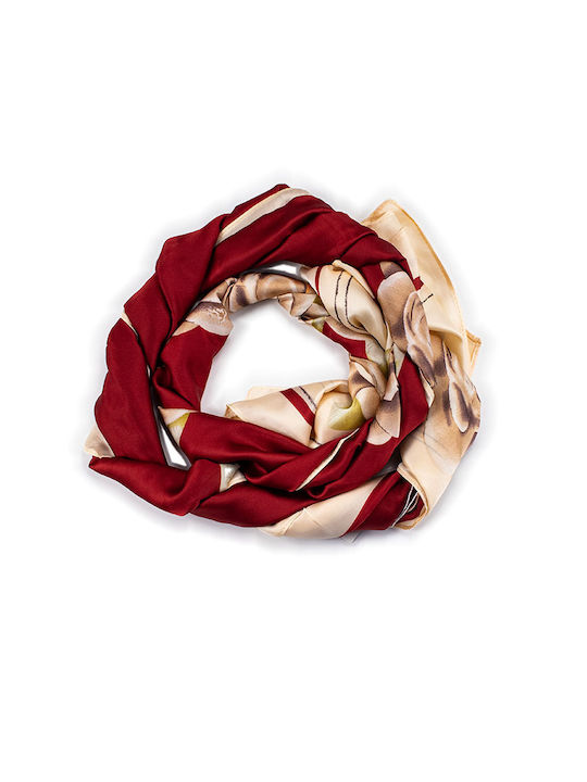 Silk Scarf Autumn Flowers