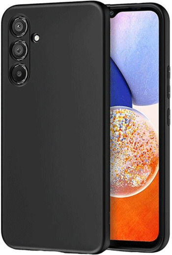 SiiPro Задна корица Силикон Черен (Galaxy A14)