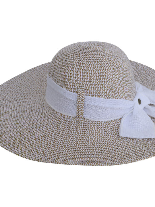 Frauen Rattangeflecht Hut Beige