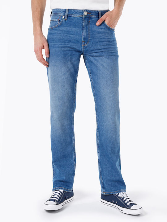 Men's Jeans Pants Elastic with Regular Fit Blue