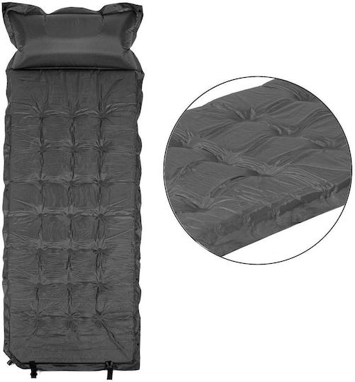 Selbstaufblasend Einzeln Camping Schlafmatte 193x68cm Dicke 3.5cm in Gray Farbe { pn }}