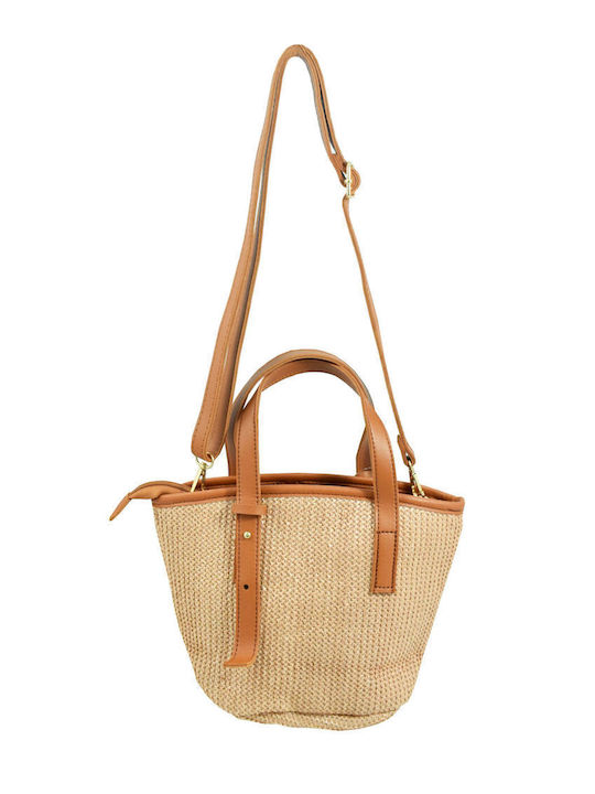 Damentasche Schultertasche Beige
