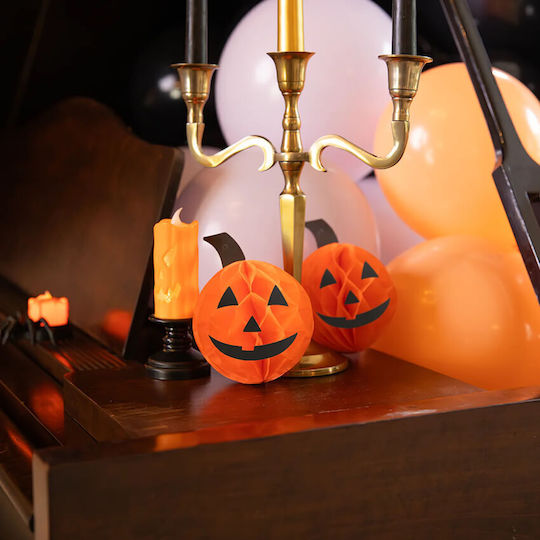 Party Pal Κρεμαστό Διακοσμητικό για Party Halloween σε Πορτοκαλί χρώμα 3τμχ