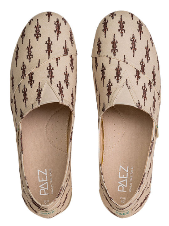 Fabric Men's Espadrilles in Beige Color