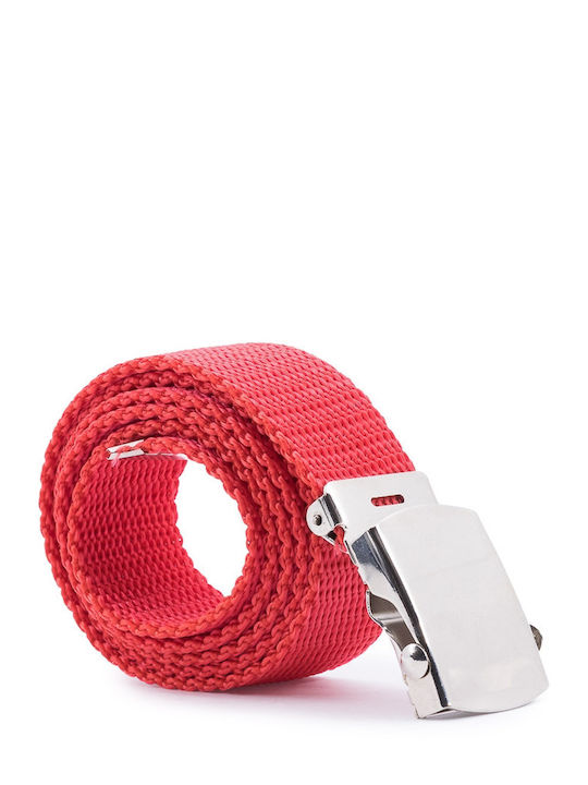 Men's Belt Webbing Belt Red